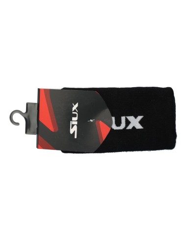 Siux -Siux Langes Jacquard-Armband aus schwarzer Baumwolle