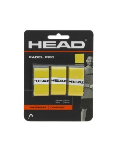 Head -3 Units Overgrip Head Padel Pro Yellow 2