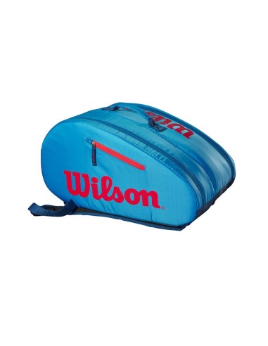 WILSON -Paletero Wilson Padel Bolsa Azul Rojo Junior