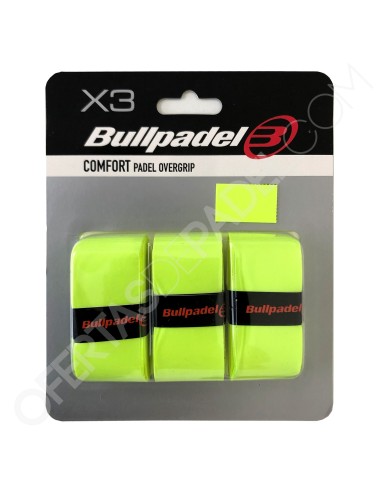 Bullpadel -Overgrip 3 Unidades Gb1200 971 Amarelo Fluor 450839