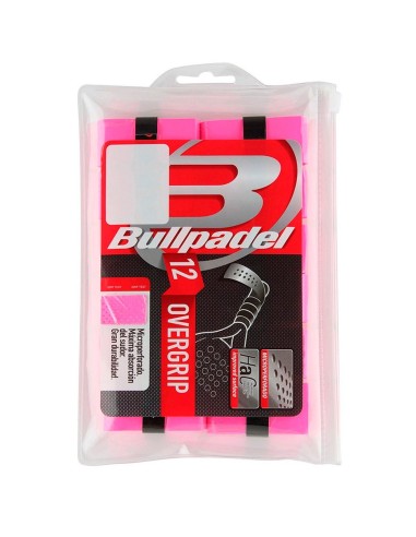 Bullpadel -Overgrip Pack 12 Units Bg-1601 Pack 722 Pink Fluor 450844
