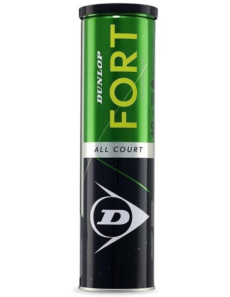 Dunlop -Can of 4 Dunlop Fort All Court Balls 601316