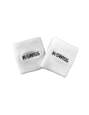 K SWISS -Kswiss Logo White Wristbands 318660103