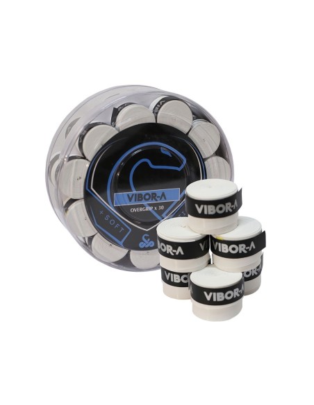 Vibor-a -Cubo 30 Overgrips Vibor -A Mix Branco 41215.002.1