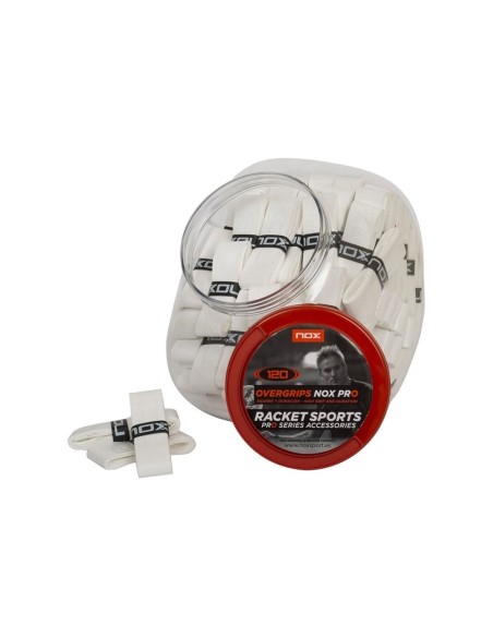 Nox -Drum 120 Uni Overgrips Pro White Ovpro120bl