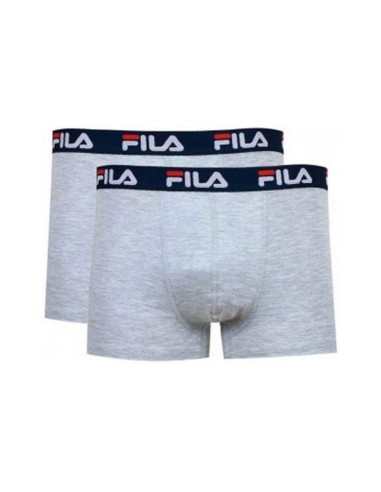 FILA -Pacote 2 Boxer Fila Cinza Claro Preto Fu5142/2 400
