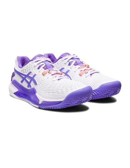 Asics -Zapatillas Asics Gel-Resolution 9 Clay 1042a224-101 Mujer