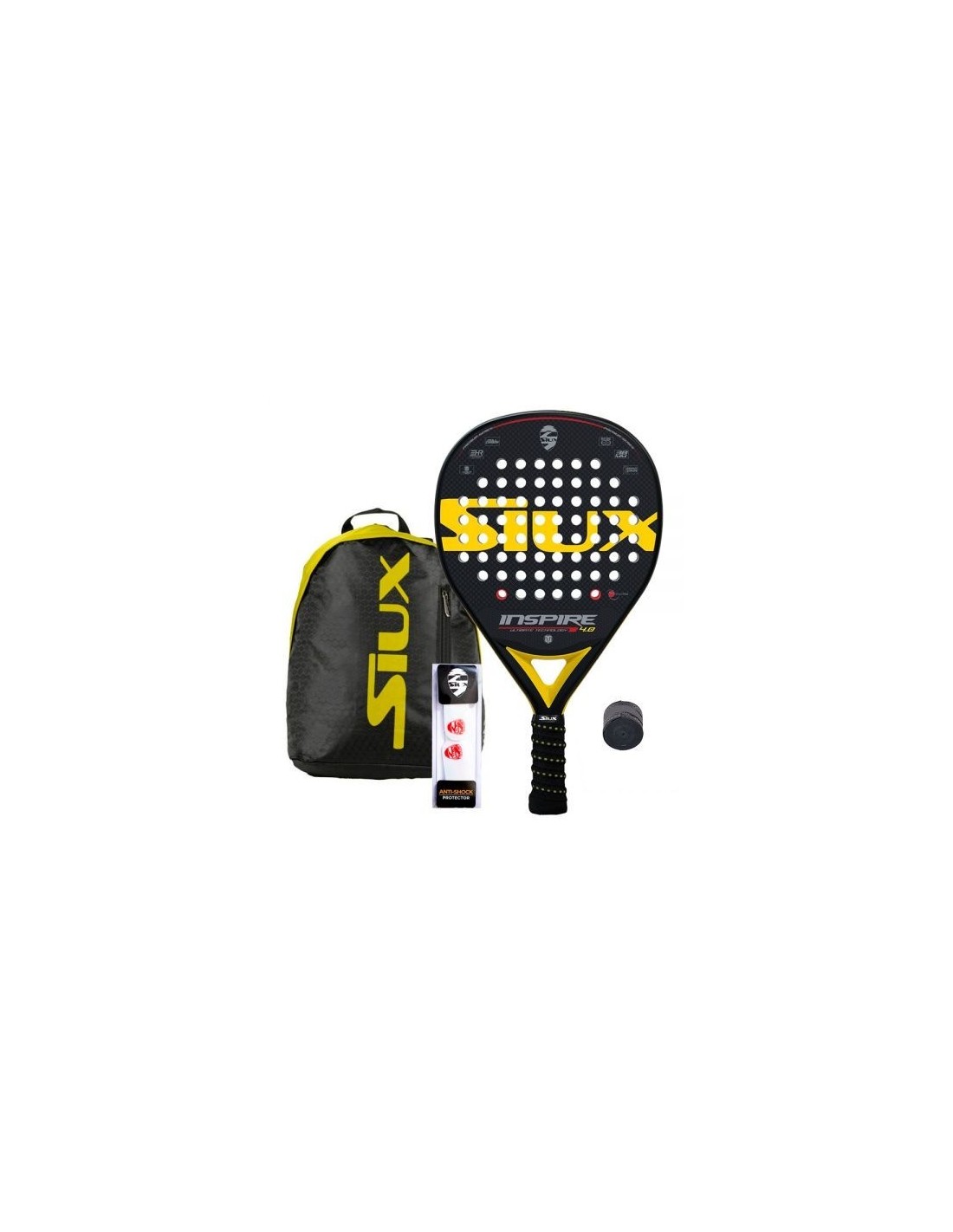 Protector Siux Transparente Negro - Siux Padel