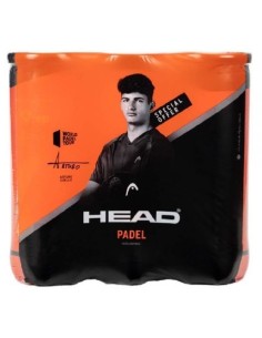 Pack of 3 Cans of 3 Head Padel Balls 575651